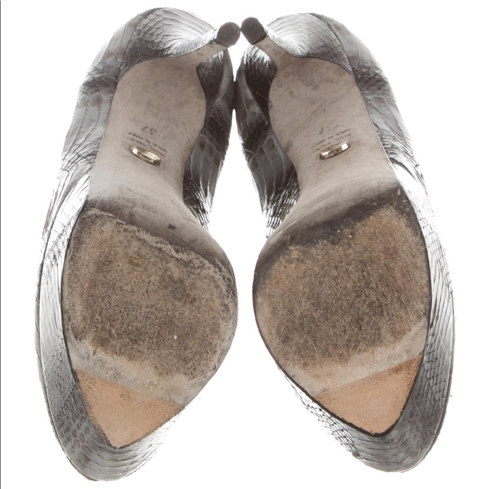 Sergio Rossi Python Platform Pumps Sz37 - image 4